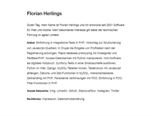 Tablet Screenshot of florianherlings.de